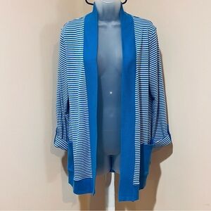 NWOT Jones New York Sport Open Front Cover Up, Cardigan Layering Piece Large